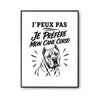 Poster J’peux pas je préfère mon Cane Corso