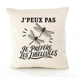 Housse de Coussin J’peux pas je préfère les Libellules