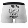 Boxer Homme J’peux pas je suis Menuisier – Impression au dos