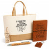 Coffret Cadeau J’peux pas je préfère les Étoiles de mer – Sac jute, carnet, stylo, porte-clés et marque-page