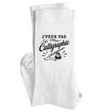 Chaussettes Homme Femme J’peux pas j’ai Calligraphie