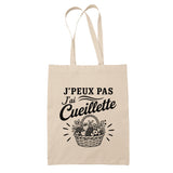 Tote Bag Beige J’peux pas j’ai Cueillette