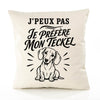 Housse de Coussin J’peux pas je préfère mon Teckel