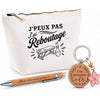 Coffret Cadeau J’peux pas j’ai Reboutage – Trousse, stylo bambou et porte-clés