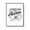 Poster J’peux pas j’ai Aviron