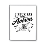 Poster J’peux pas j’ai Aviron