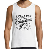 Débardeur Homme J’peux pas j’ai Chevaux