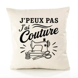 Housse de Coussin J’peux pas j’ai Couture