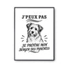 Poster J’peux pas je préfère mon Berger des Pyrénées