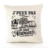 Housse de Coussin J’peux pas je suis Normand