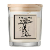 Bougie Parfumée Vanille J’peux pas je préfère mon Malinois