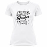 T-shirt de Sport Femme J’peux pas je préfère m’occuper de mes Ruches
