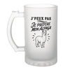 Verre à Bière J’peux pas je préfère mon Alpaga