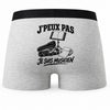 Boxer Homme J’peux pas je suis Musicien – Impression au dos