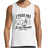 Débardeur Homme J’peux pas je suis Policier