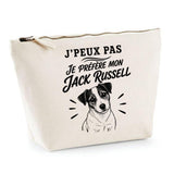 Trousse Beige J’peux pas je préfère mon Jack Russell
