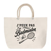 Grand Sac Cabas Beige J’peux pas j’ai Badminton