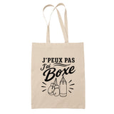 Tote Bag Beige J’peux pas j’ai Boxe
