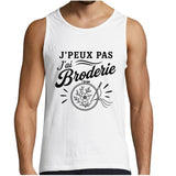 Débardeur Homme J’peux pas j’ai Broderie