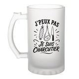Verre à Bière J’peux pas je suis Charcutier