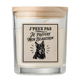 Bougie Parfumée Vanille J’peux pas je préfère mon Beauceron