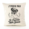 Housse de Coussin J’peux pas je préfère mon Boxer
