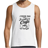 Débardeur Homme J’peux pas je préfère le Café