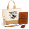 Coffret Cadeau J’peux pas j’ai 4x4 – Sac jute, carnet, stylo, porte-clés et marque-page