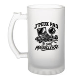 Verre à Bière J’peux pas je suis Maquilleuse