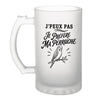 Verre à Bière J’peux pas je préfère ma Perruche