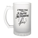 Verre à Bière J’peux pas je préfère ma Perruche