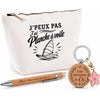 Coffret Cadeau J’peux pas j’ai Planche à voile – Trousse, stylo bambou et porte-clés