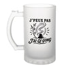 Verre à Bière J’peux pas j’ai Qi gong