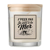 Bougie Parfumée Vanille J’peux pas je pars à la Mer