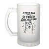 Verre à Bière J’peux pas je préfère mon Akita Inu