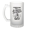 Verre à Bière J’peux pas je préfère les Gorilles