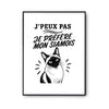 Poster J’peux pas je préfère mon Siamois