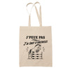 Tote Bag Beige J’peux pas j’ai Saut d’obstacles