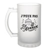 Verre à Bière J’peux pas j’ai Hammam