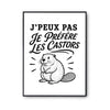 Poster J’peux pas je préfère les Castors