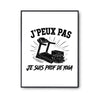 Poster J’peux pas je suis prof de Yoga