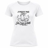 T-shirt de Sport Femme J’peux pas j’ai Club lecture