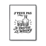 Poster J’peux pas je préfère le Whisky