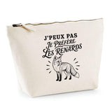 Trousse Beige J’peux pas je préfère les Renards