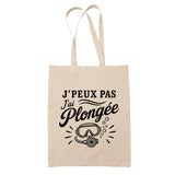 Tote Bag Beige J’peux pas j’ai Plongée