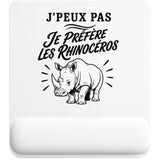 Tapis de Souris J’peux pas je préfère les Rhinocéros