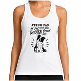 Débardeur Femme J’peux pas je préfère mon Border Collie