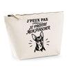 Trousse Beige J’peux pas je préfère mon Pinscher