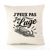 Housse de Coussin J’peux pas j’ai Luge