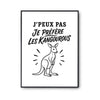 Poster J’peux pas je préfère les Kangourous